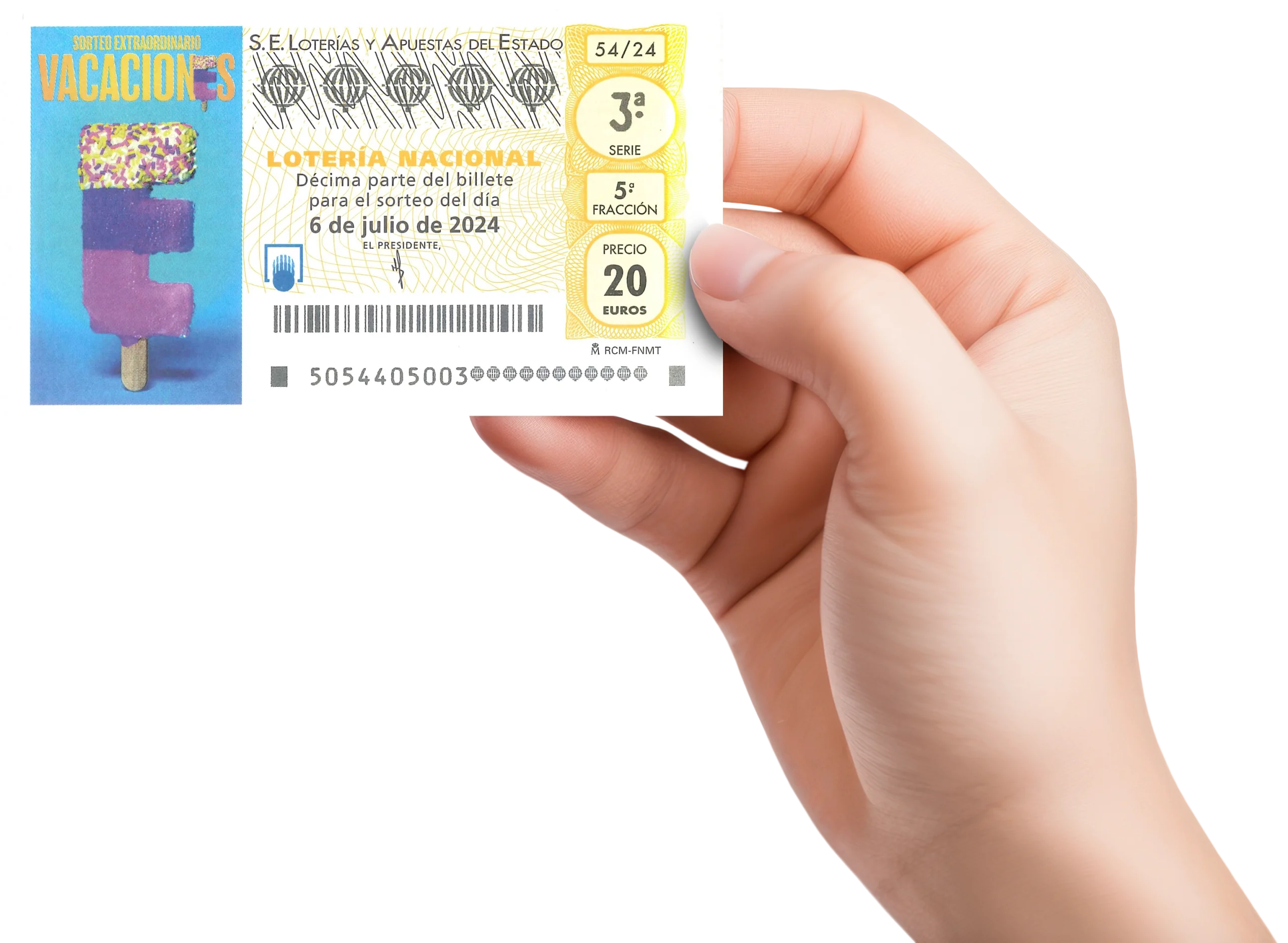 Lotería Nacional sorteo mano derecha